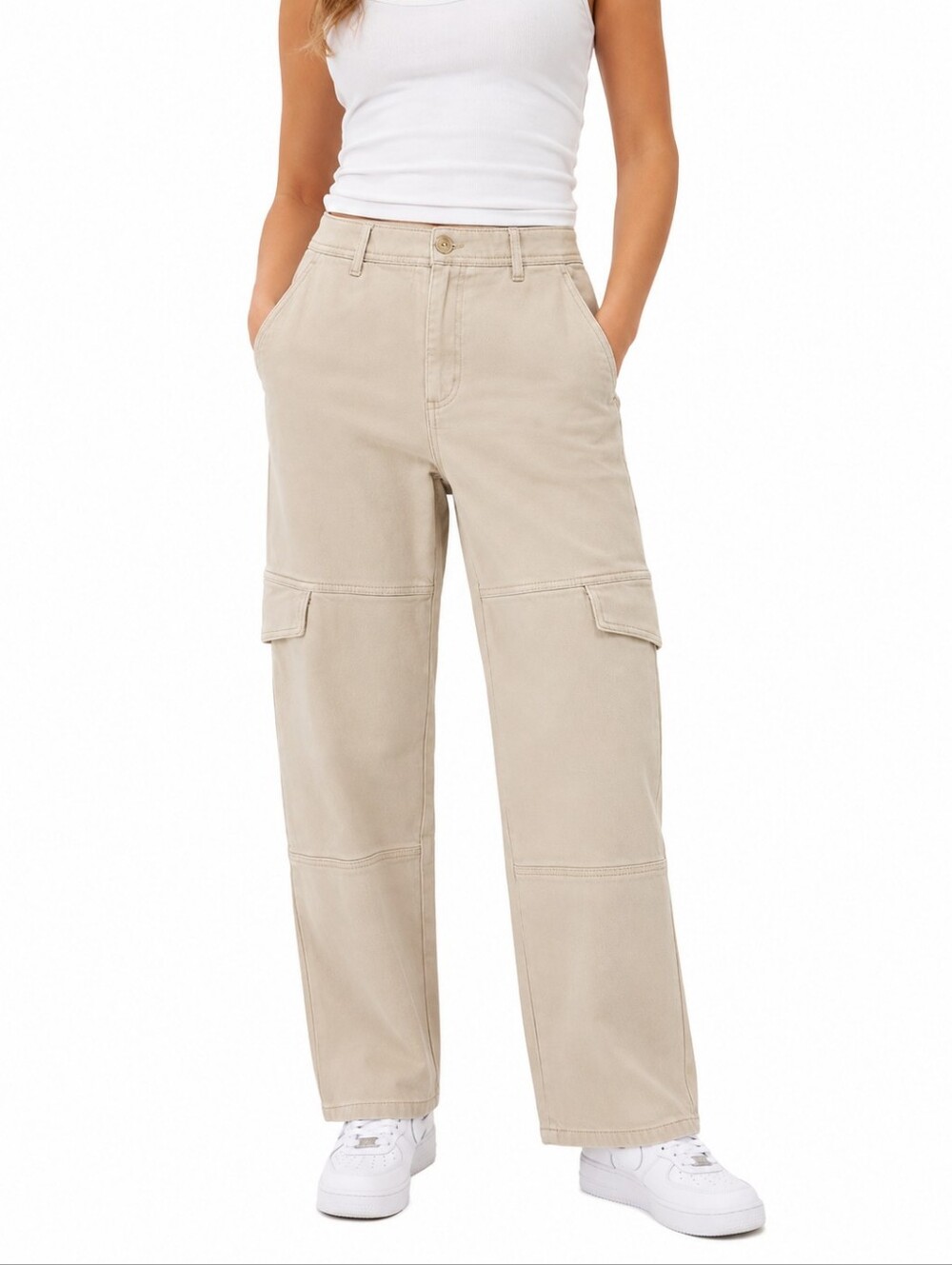 ✨ Wilfred Free Cream Utility Cargo Pants ✨Aritzia • Size 00 • Neutral Capsule S